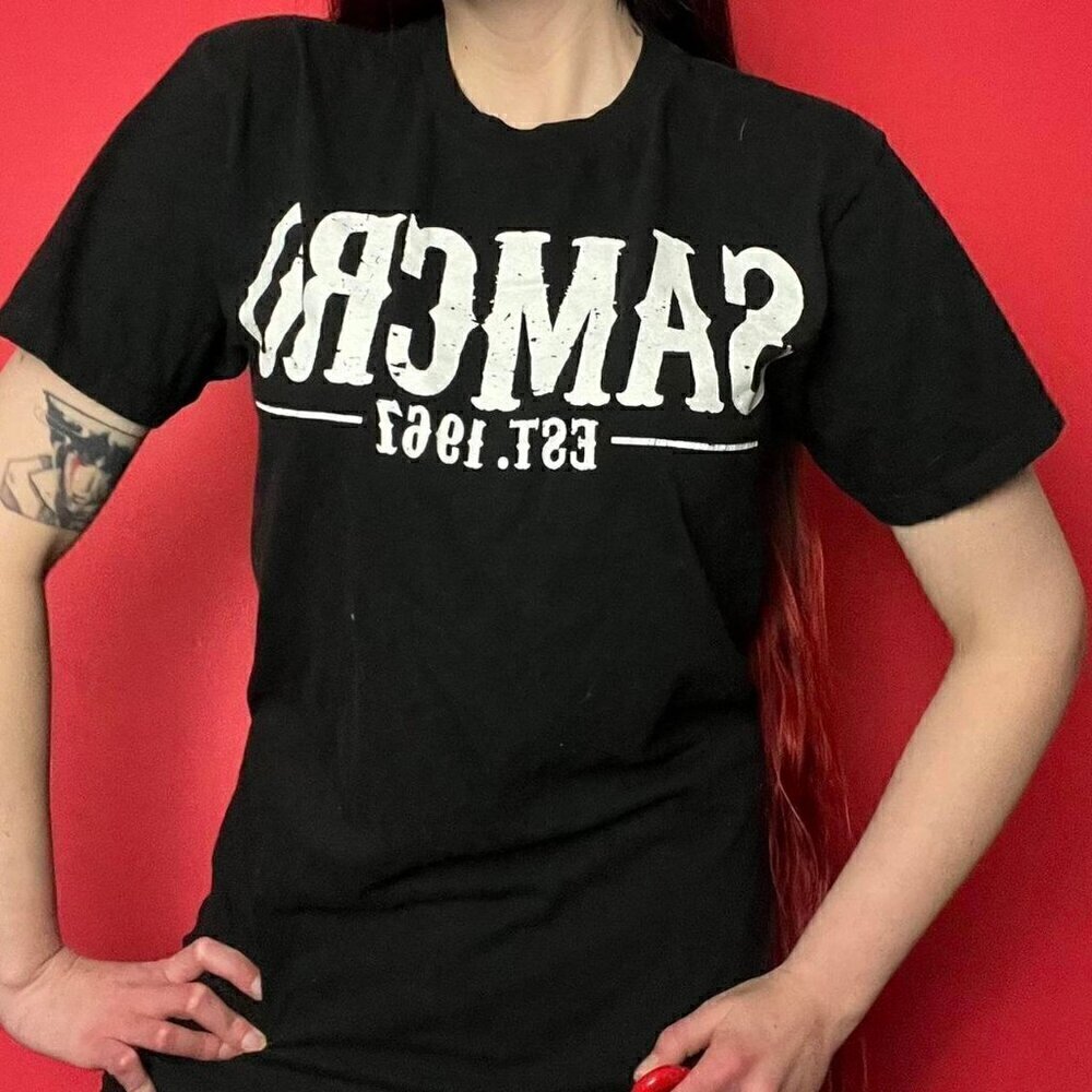 Black and white sons of anarchy tee shirt